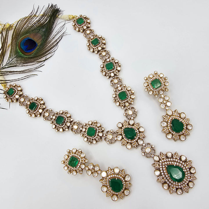 Victorian moissanite necklace