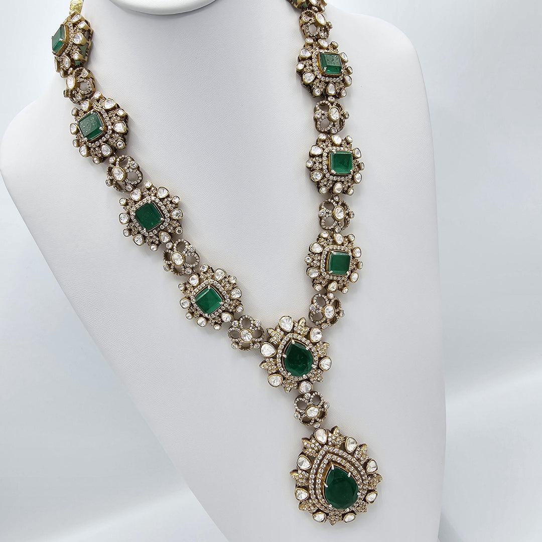 Victorian moissanite necklace