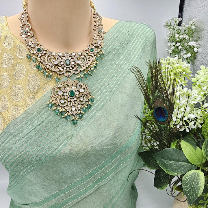 92.5 moissanite necklace set