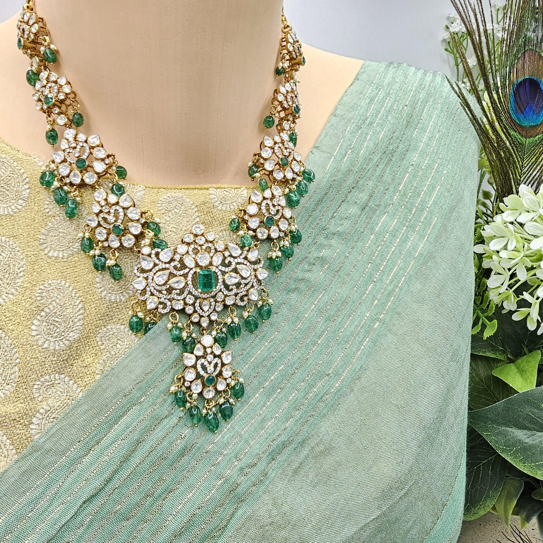 Victorian moissanite necklace