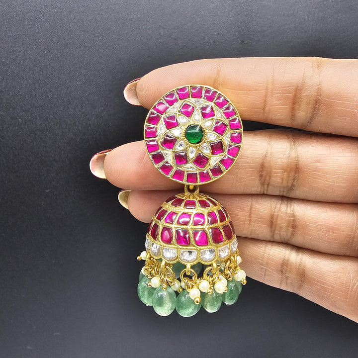 Kundan Jhumka earrings