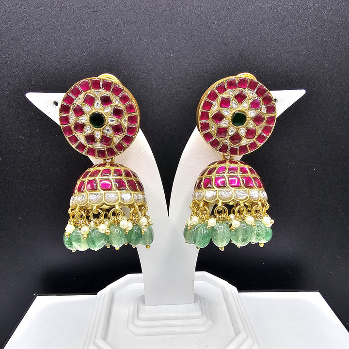 Kundan Jhumka earrings