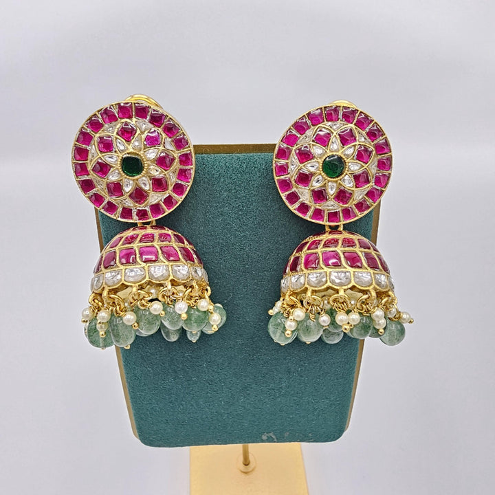 Kundan Jhumka earrings