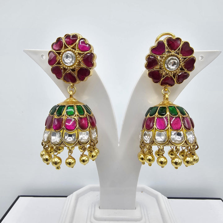 Kundan Jhumka earring