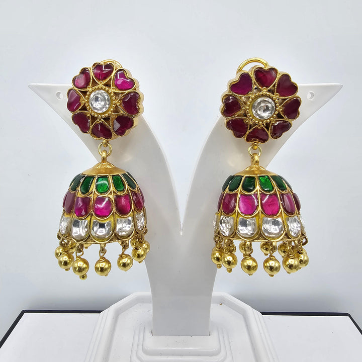 Kundan Jhumka earring