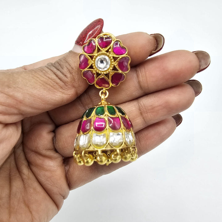 Kundan Jhumka earring