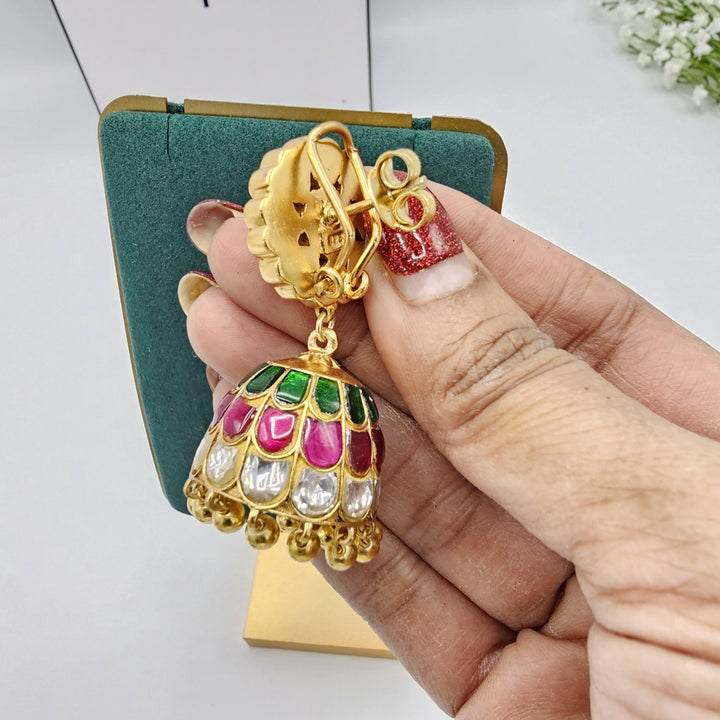 Kundan Jhumka earring