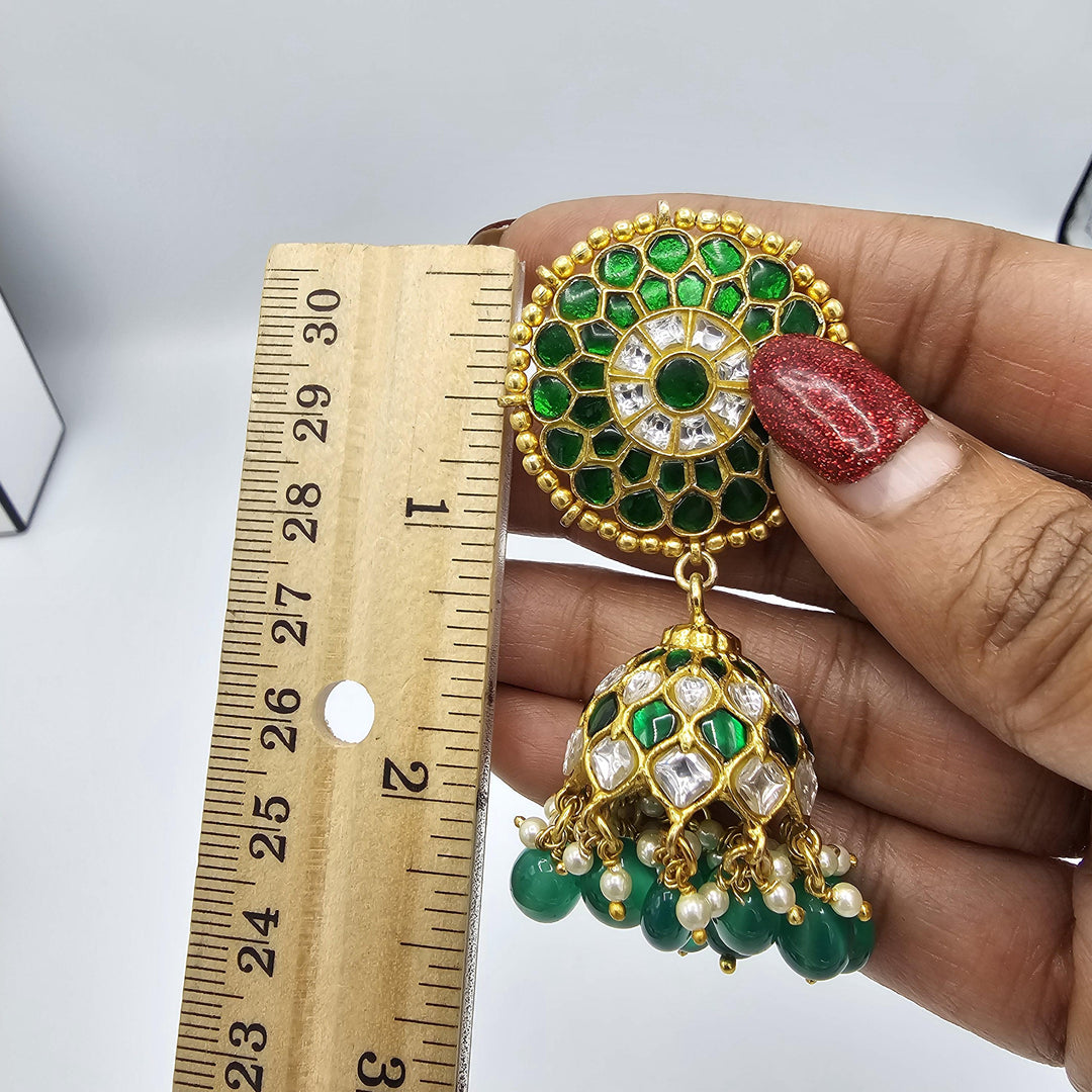 Partywear Silver jumka