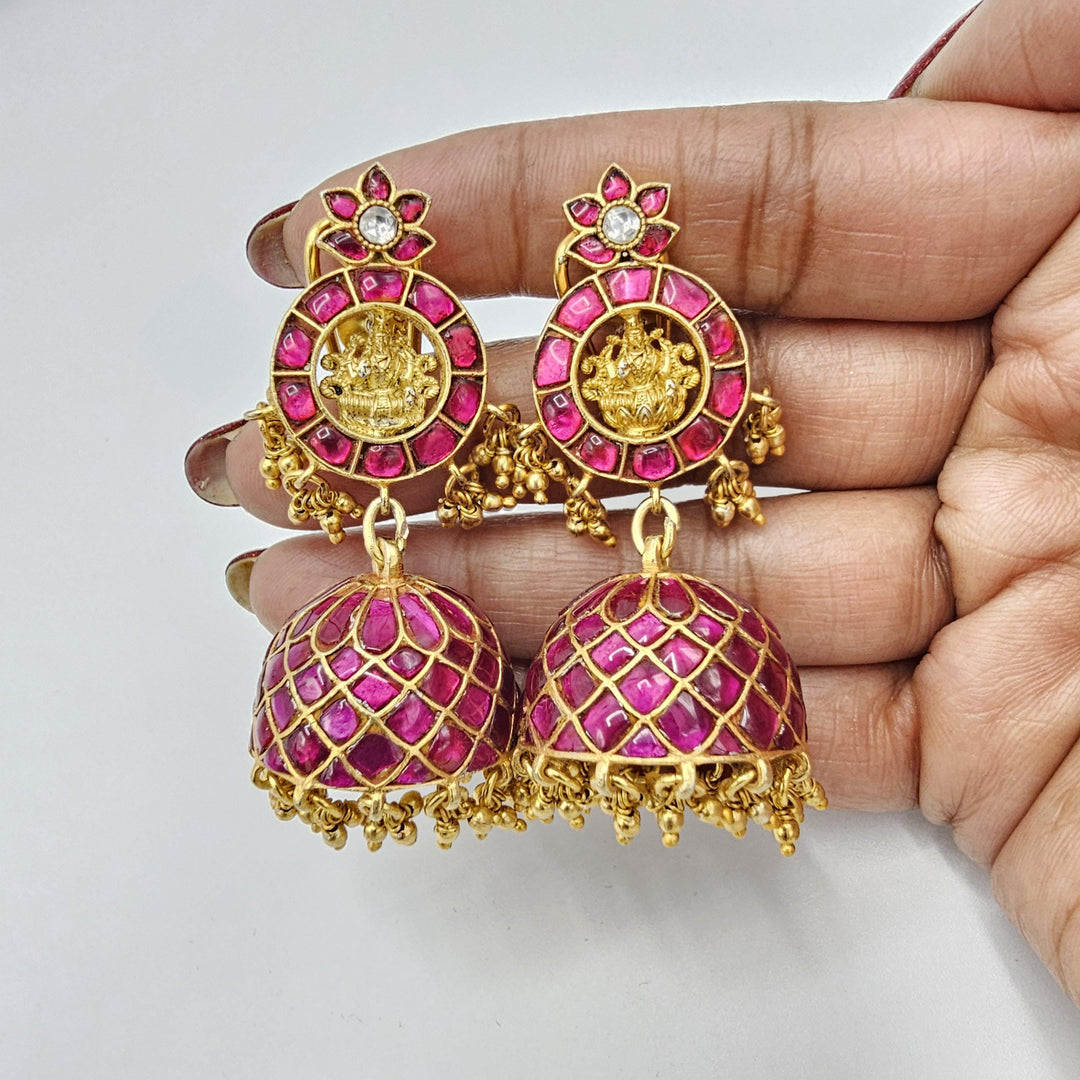 Silver Jadau Kundan