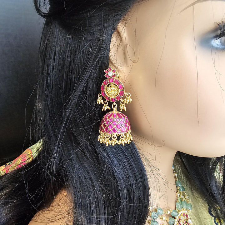 Silver Jadau Kundan