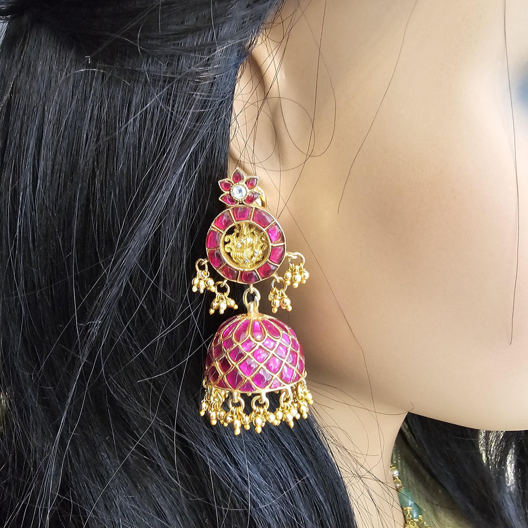 Silver Jadau Kundan
