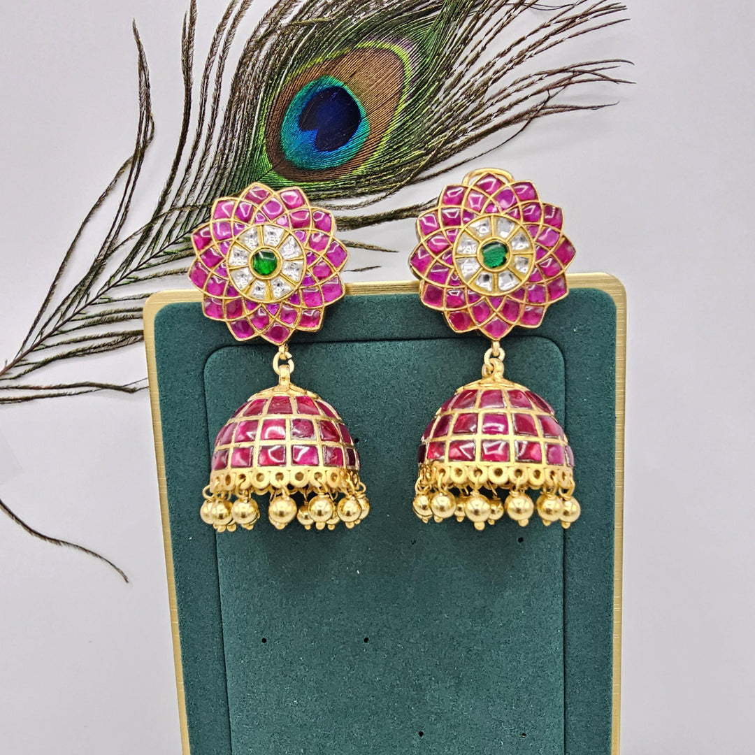 Kundan Jhumka earrings