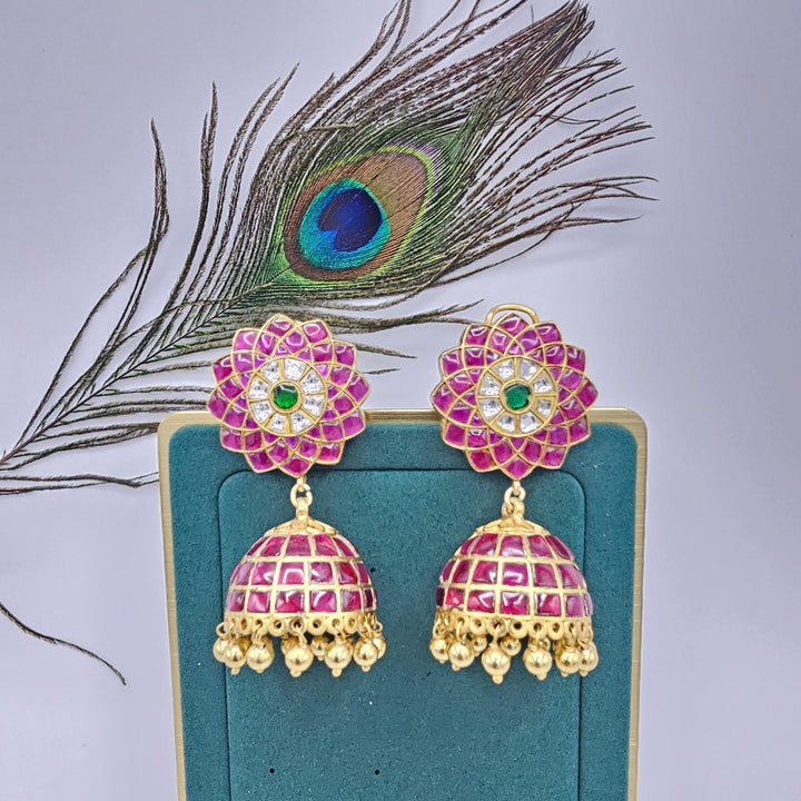 Kundan Jhumka earrings
