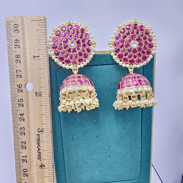 Kundan Jhumka earrings