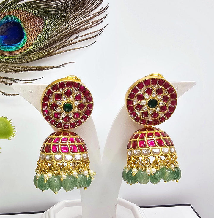 Kundan Jhumka earrings