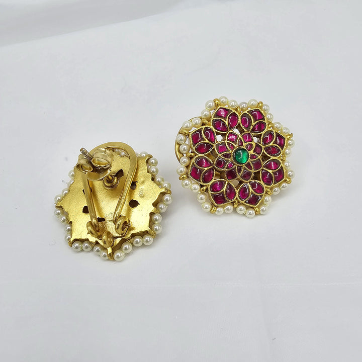 92.5 Silver Kundan Studs
