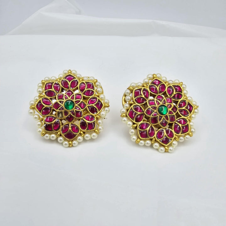 92.5 Silver Kundan Studs
