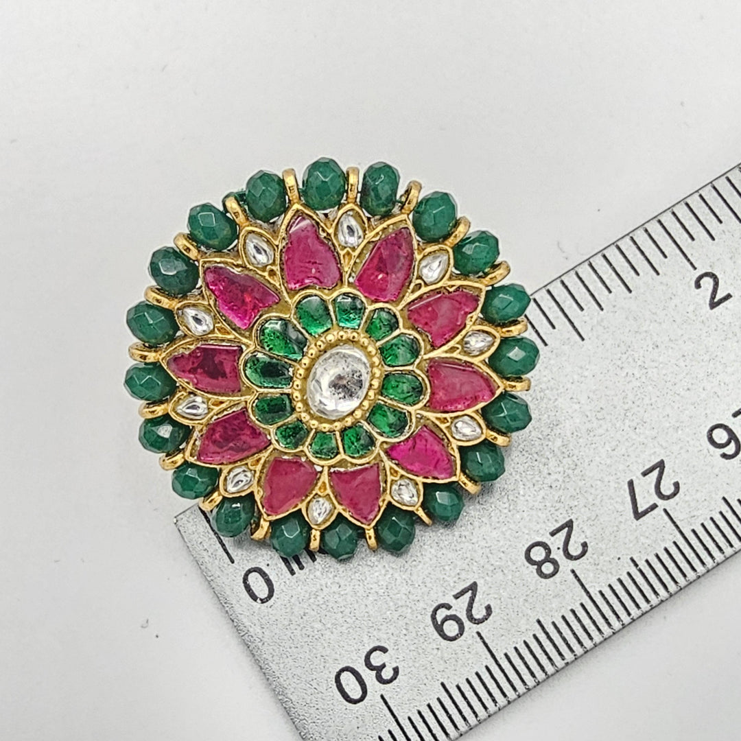 green Silver Studs