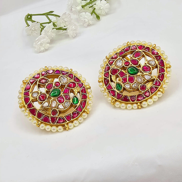 Jadau Kundan studs