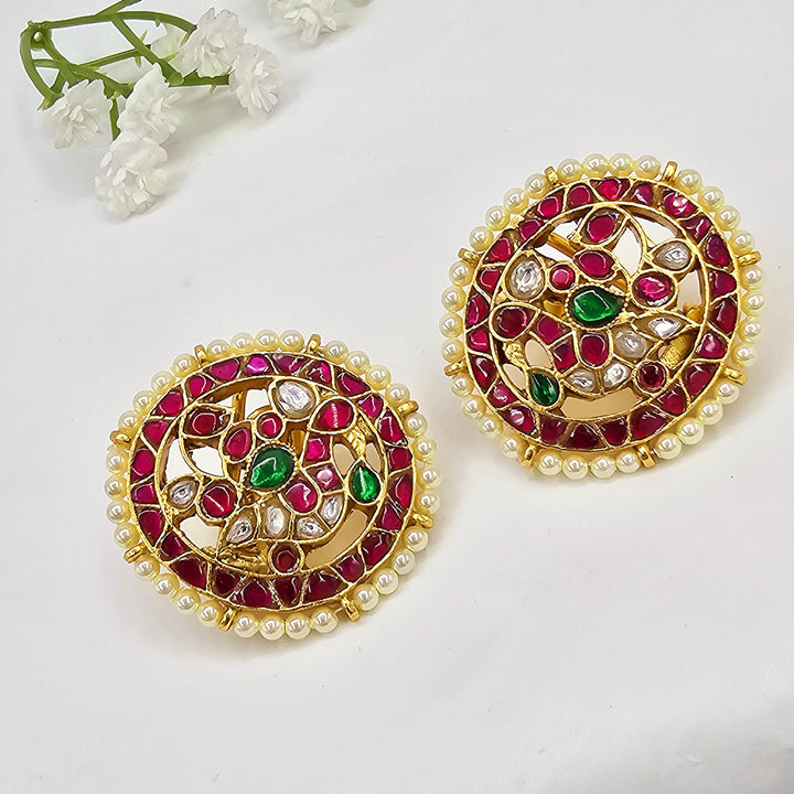 Jadau Kundan studs