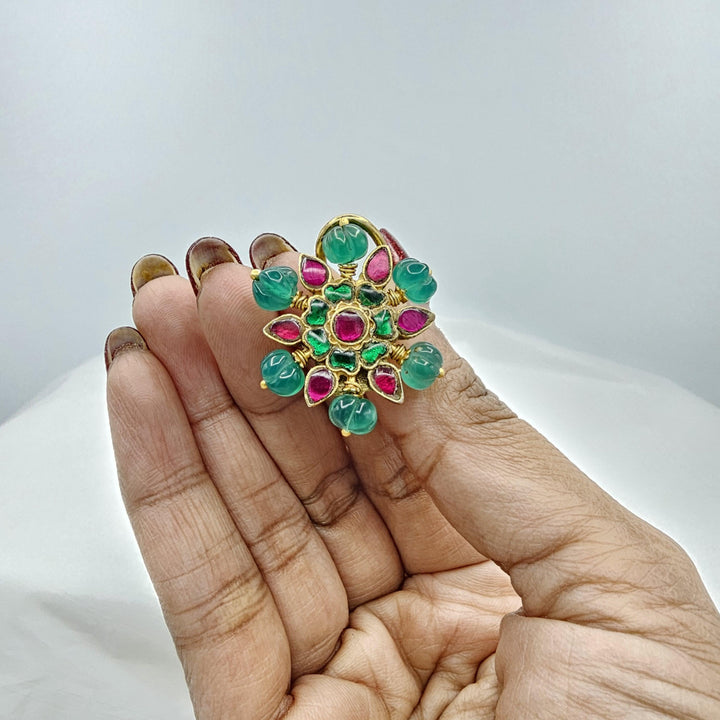 Kundan Pumpkin studs