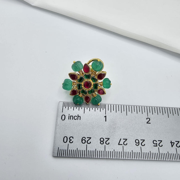 Kundan Pumpkin studs