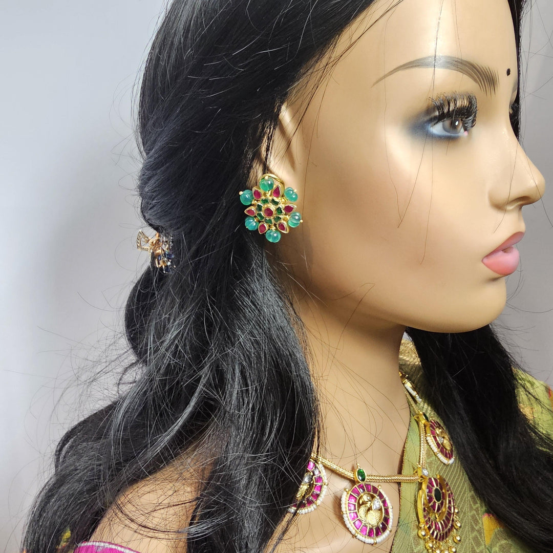 Kundan Pumpkin studs