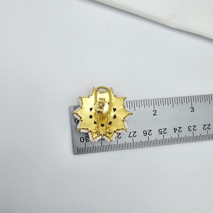 Silver Jadau Kundan studs