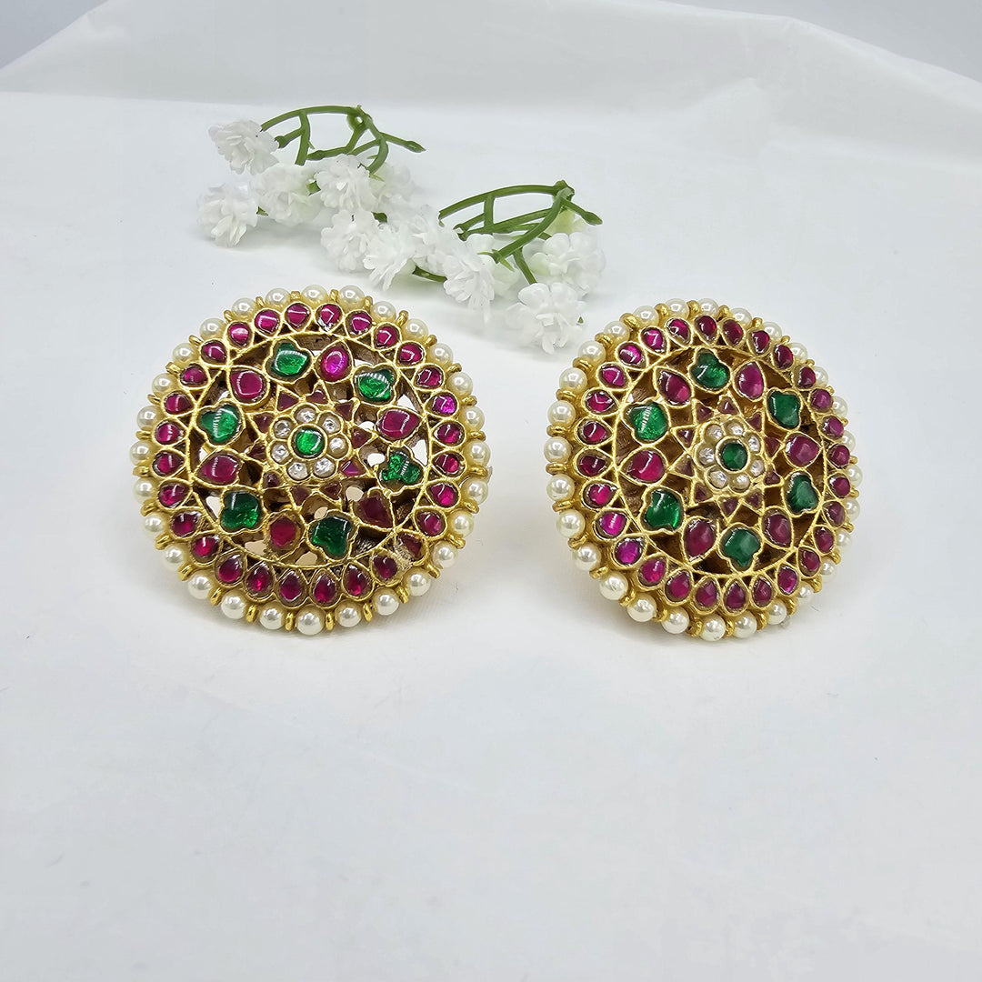 92.5 Silver Kundan studs