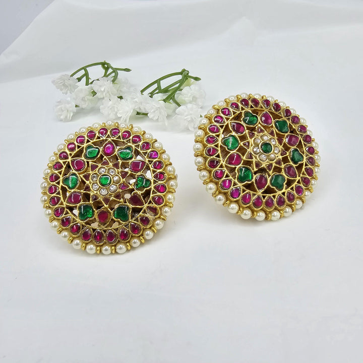 92.5 Silver Kundan studs