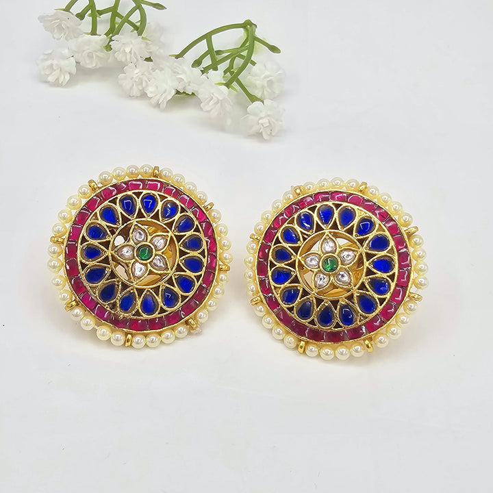 Blue Silver Studs
