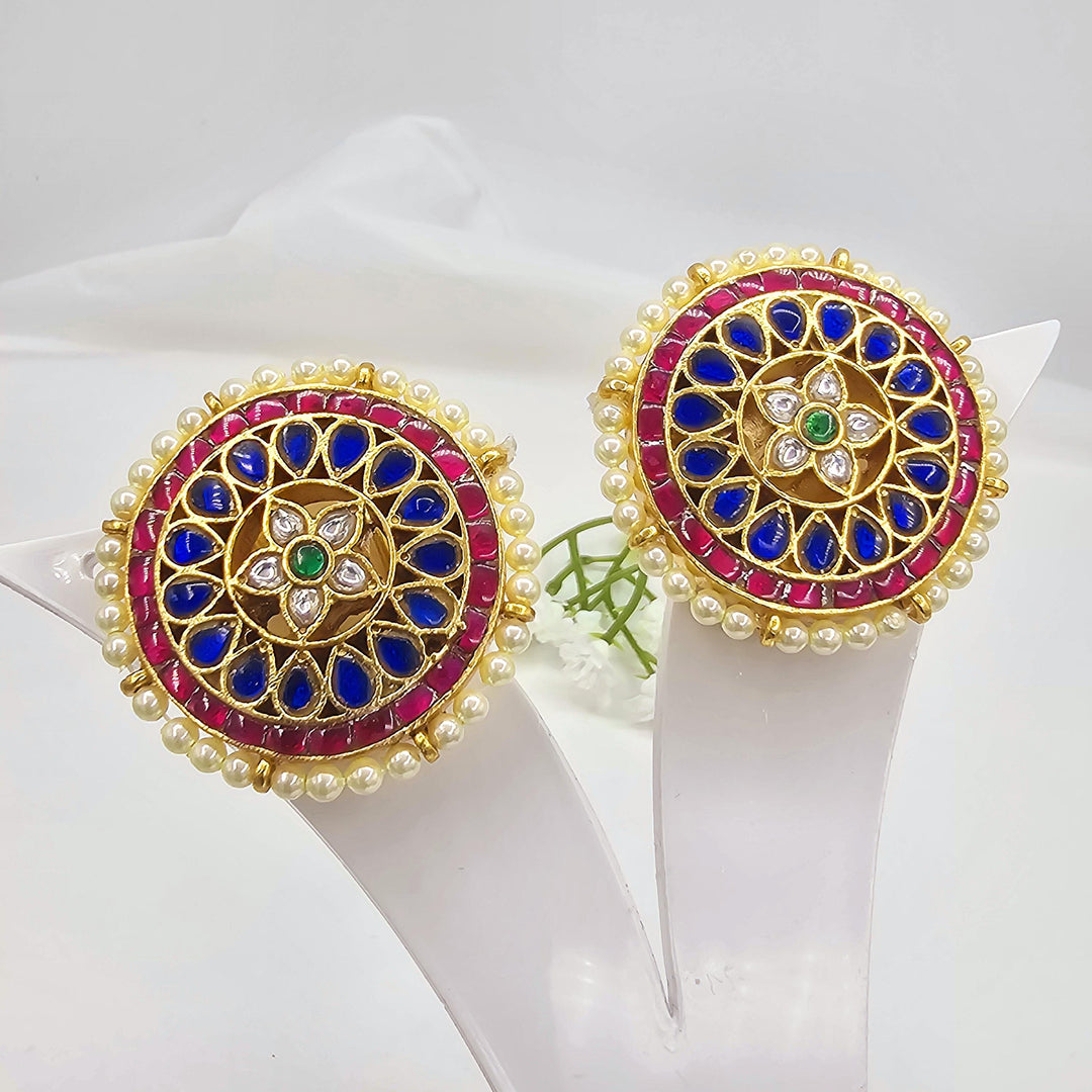 Blue Silver Studs