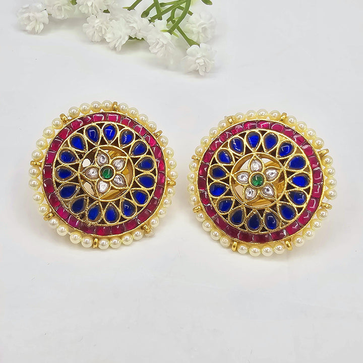 Blue Silver Studs