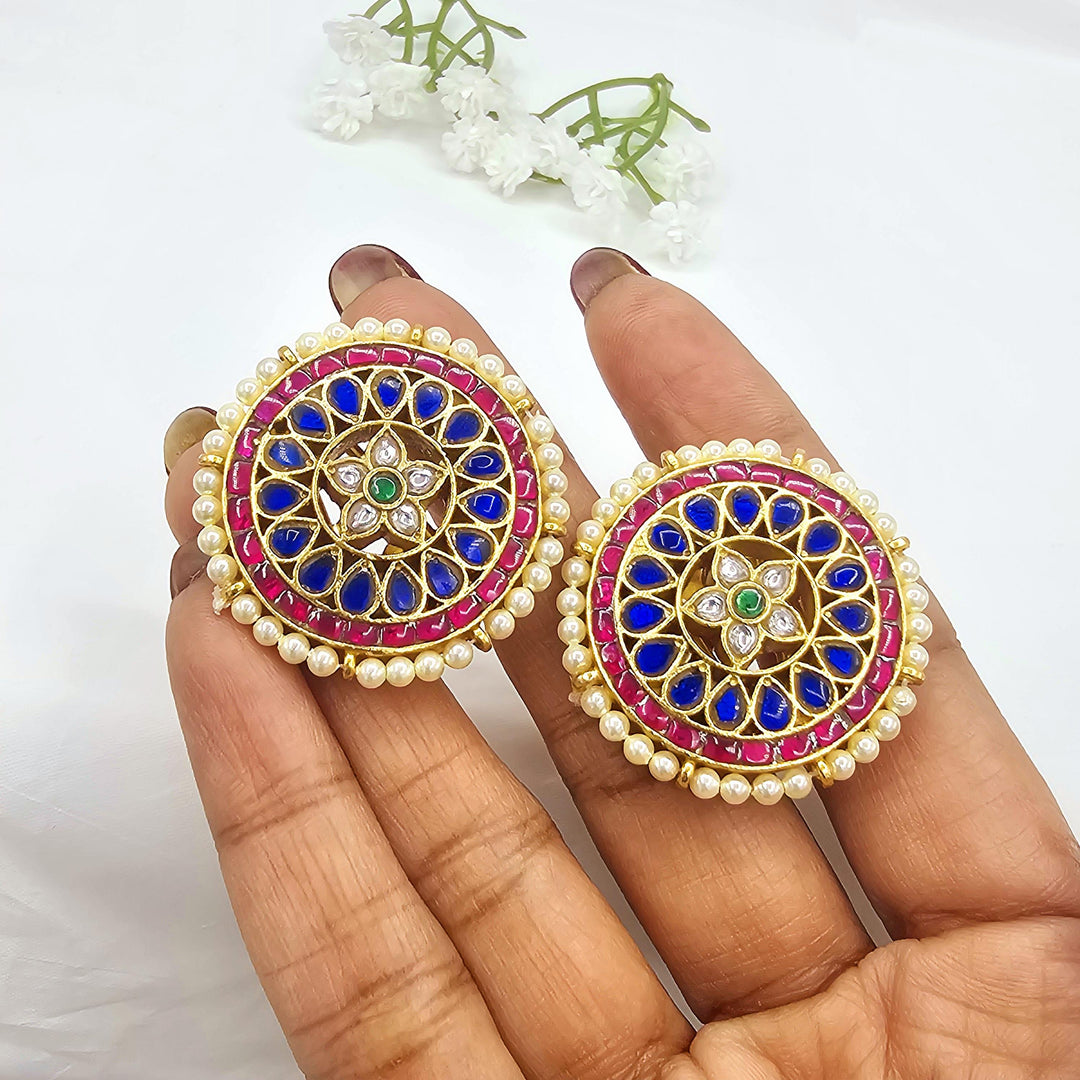 Blue Silver Studs