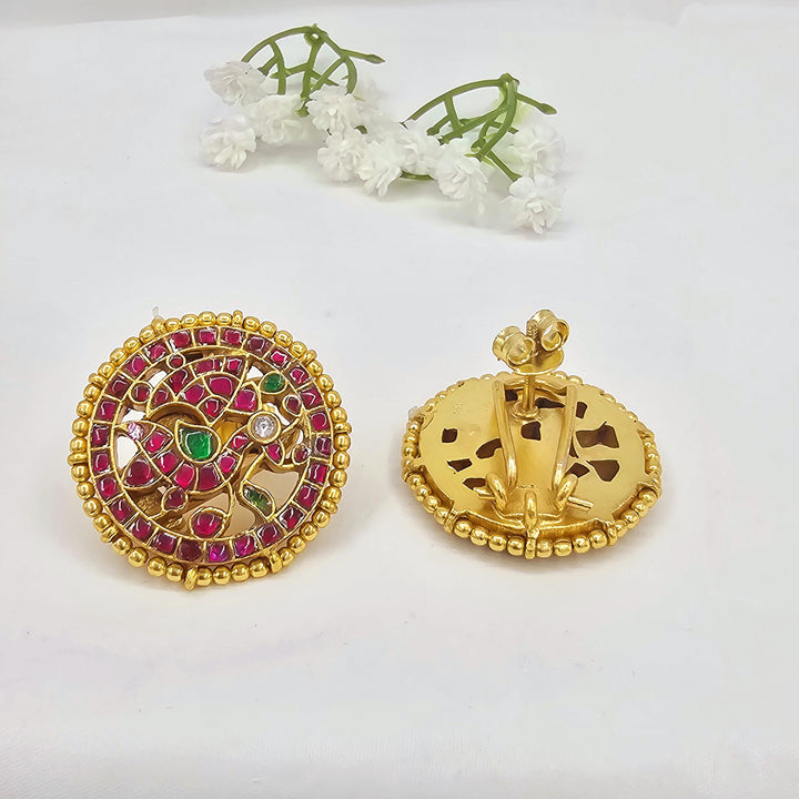 92.5 Silver kundan Studs,