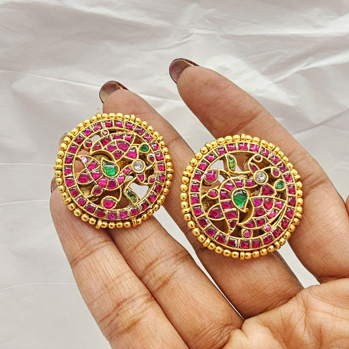 92.5 Silver kundan Studs,