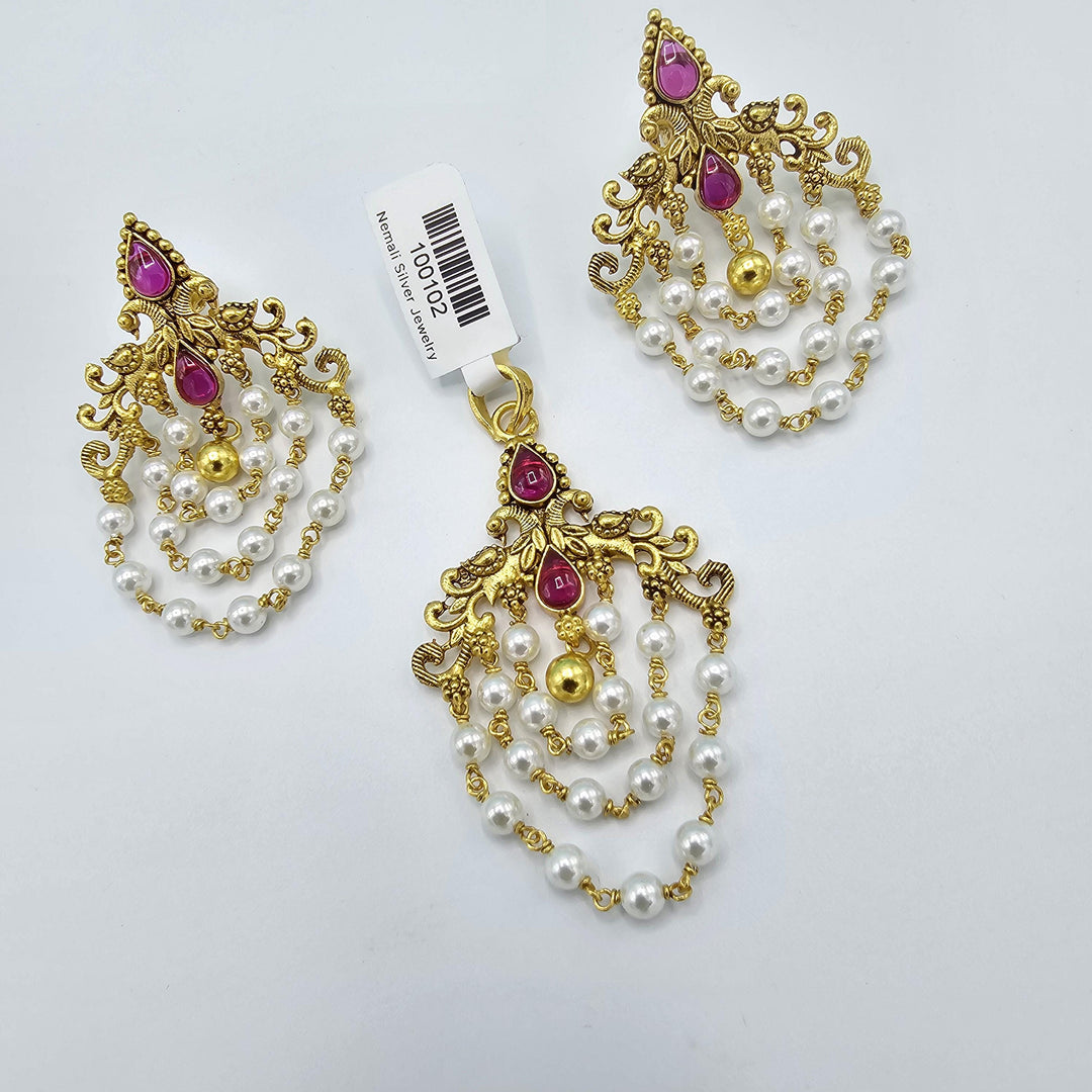 Pearl layer Pendant set
