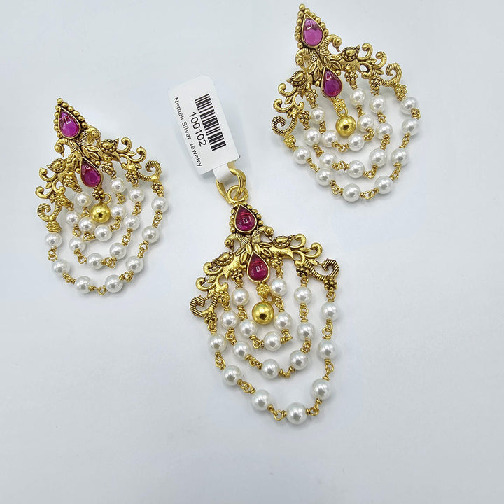 Pearl layer Pendant set