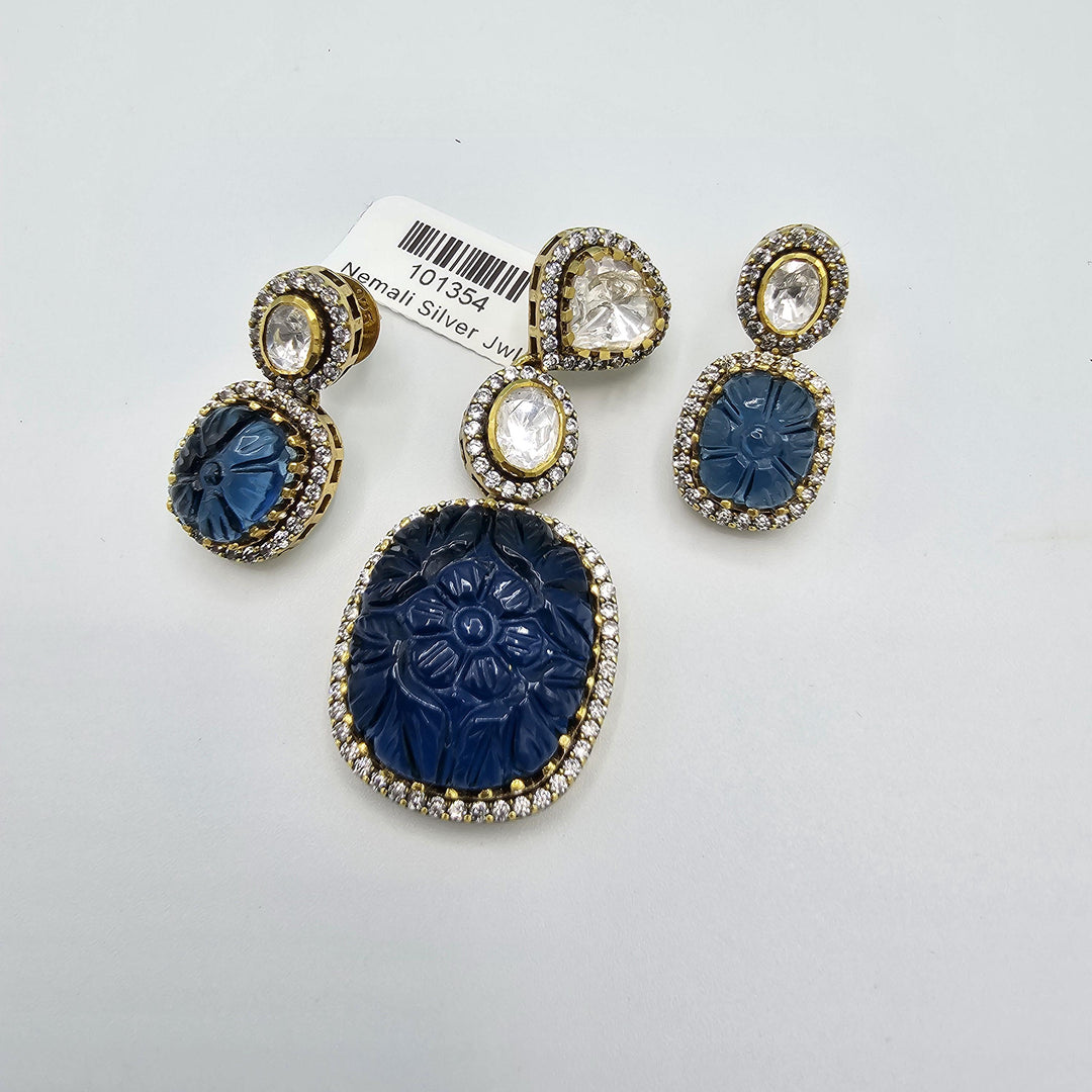 blue Pendant set