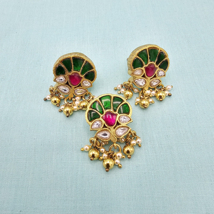 92.5 kundan pendant set