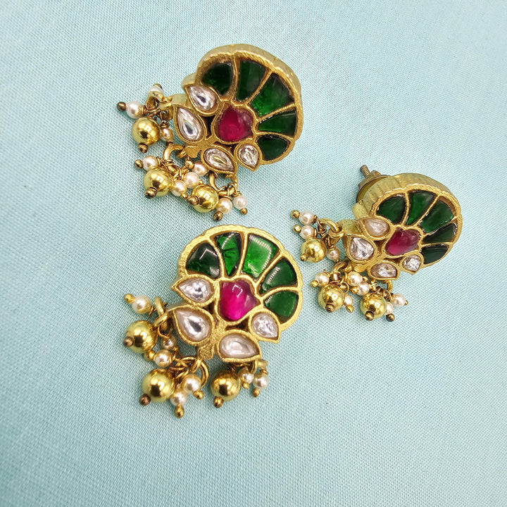 92.5 kundan pendant set