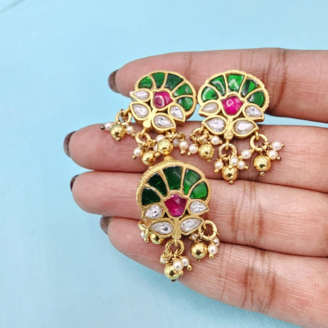 92.5 kundan pendant set