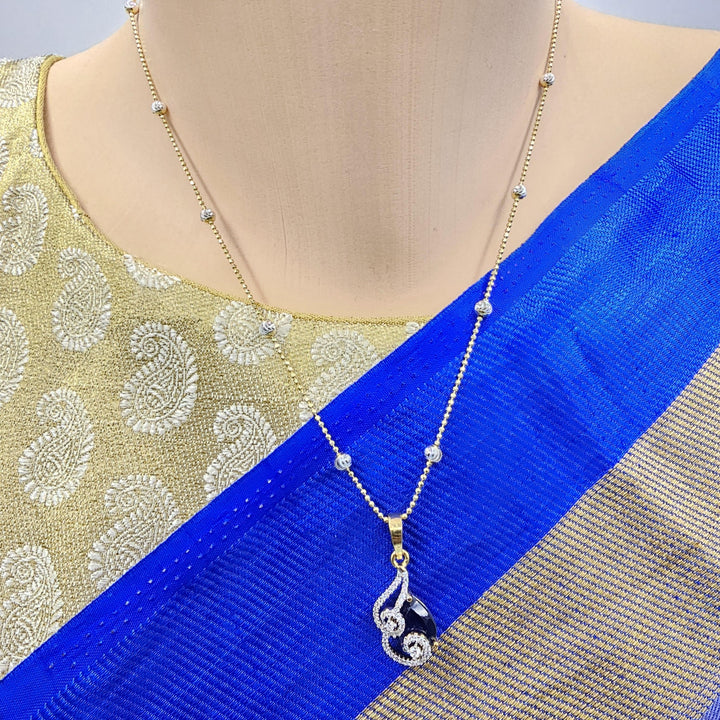 CZs Sapphire pendants set