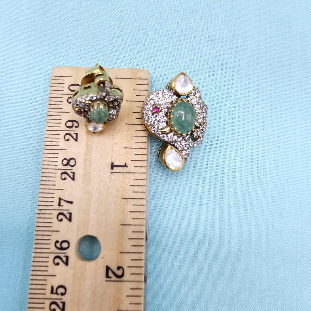 Mint green Moissanite set
