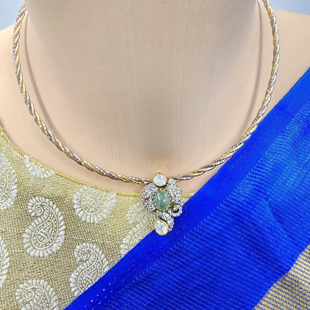 Mint green Moissanite set