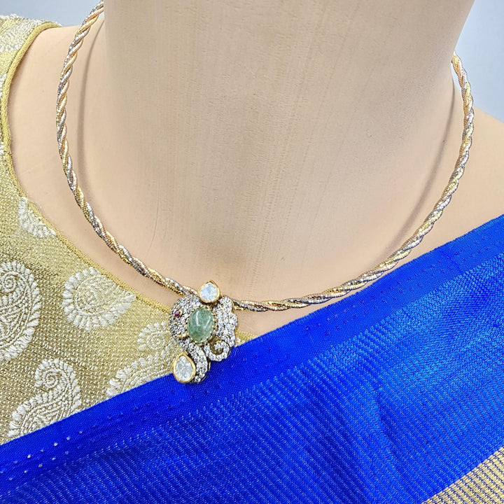 Mint green Moissanite set