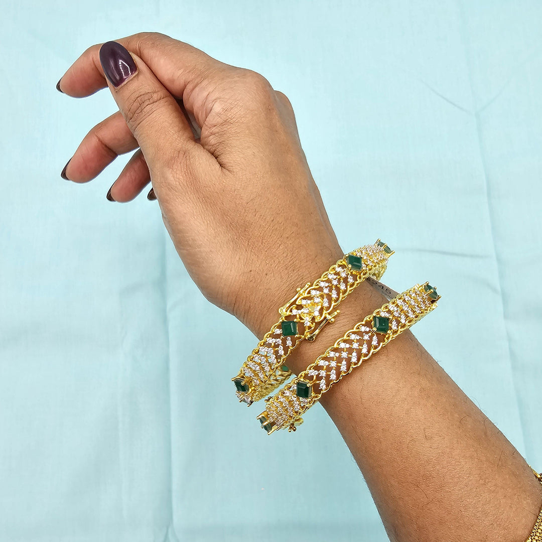 92.5 Diamond Bangle set