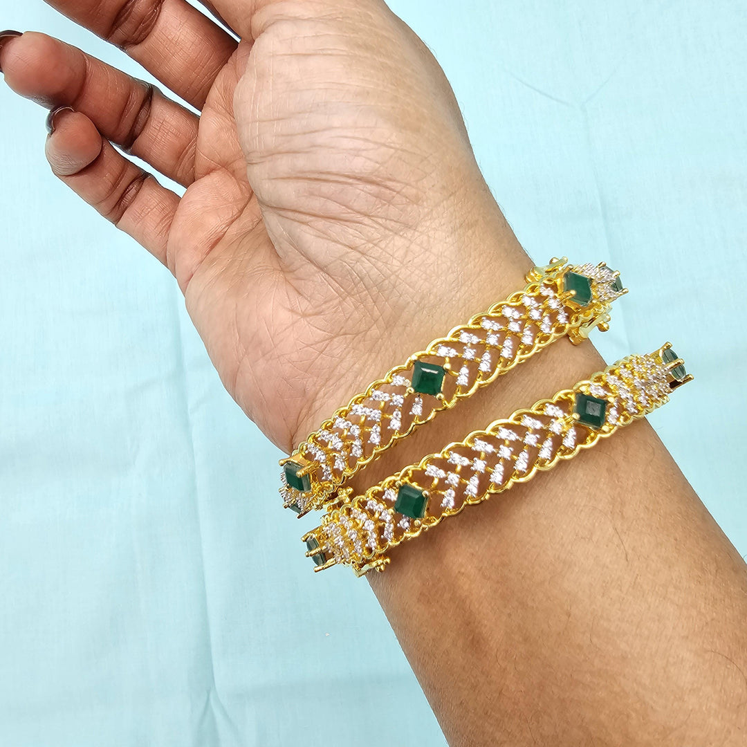 92.5 Diamond Bangle set