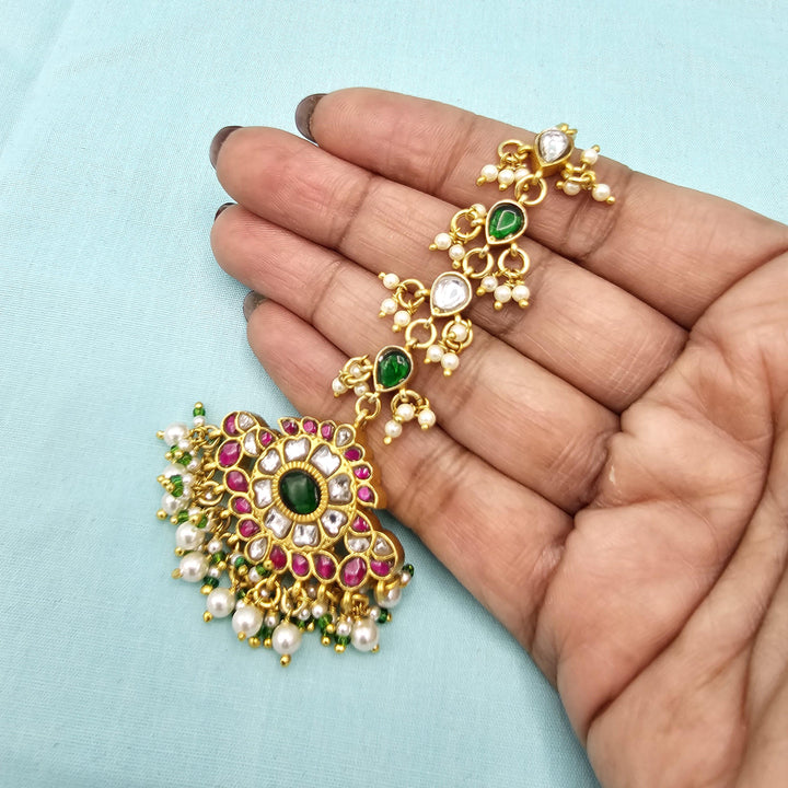 multi Kundan Tikka