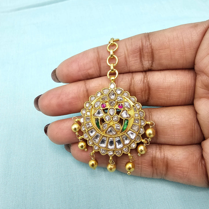 Silver Kundan Tikka